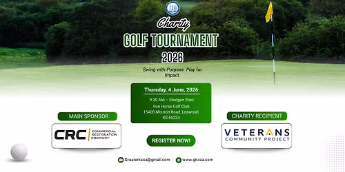 2026 GKCCA Annual Charity Golf Tournament — Iron Horse Golf Club, Leawood, KS