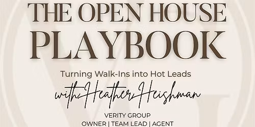 The Open House Playbook