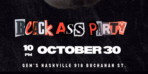 Black Ass halloween party