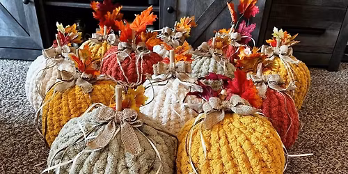 Pumpkin Pillow Knitting Class