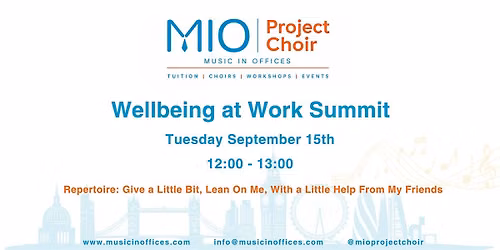 MIO Project Choir - Performance at the Wellbeing at Work Summit