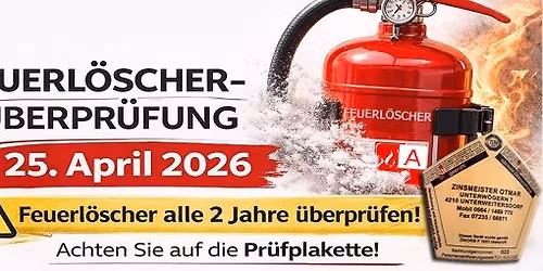 Feuerl\u00f6scher - \u00dcberpr\u00fcfung