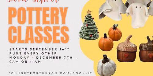 Home School Pottery: Fall Semester 2026