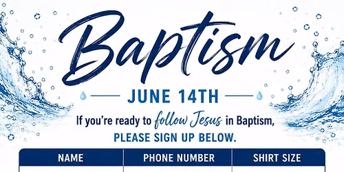 Baptism Service