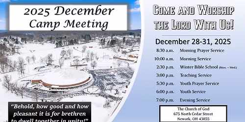 Winter Camp Meeting & Bible School
