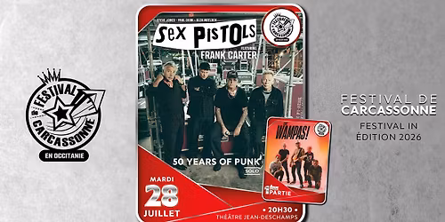 Sex Pistols (1\u00e8re partie : Les Wampas) - Festival de Carcassonne 2026