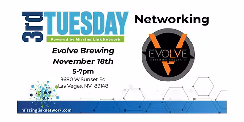 3rd Tuesday Networking powered by Missing Link Network