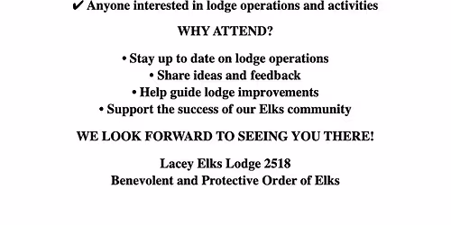 House Committee Meeting every 1st & 3rd Wednesdays*