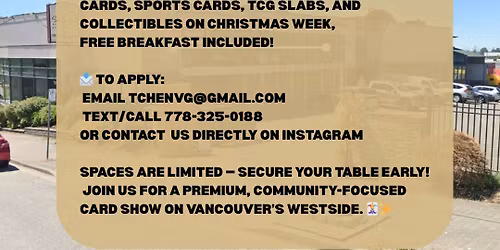 Vancouver westside collectables Christmas convention