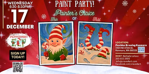 Peppermint Elves Paint Party