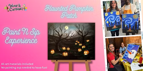 Haunted Pumpkin Patch-11x14-Vytautas Aid Society- Paint and Sip