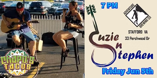 Suzie n Stephen playing at Adventure Brewing Company