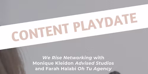 CONTENT PLAYDATE - Melbourne