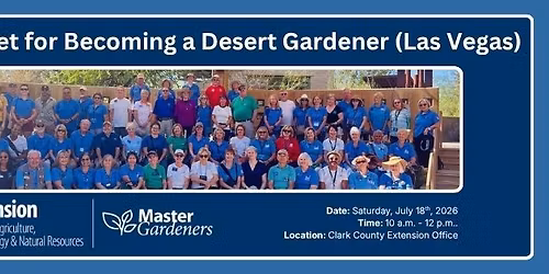 Meet-and-Greet for Becoming a Master Gardener (Las Vegas)