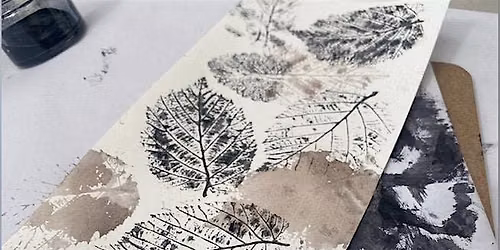 Natural ink leaf printing