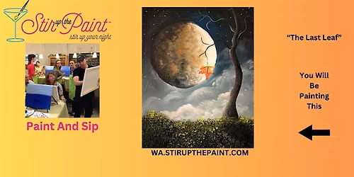 Seattle Paint and Sip, Paint Party, Paint Night  With Stir Up The Paint