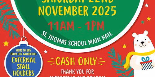 Fundraising stall at St. Thomas' Chequerbent Primary School Xmas Fair