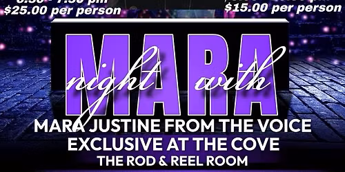 MARA JUSTINE LIVE AT THE COVE JUNE 20TH \u2728