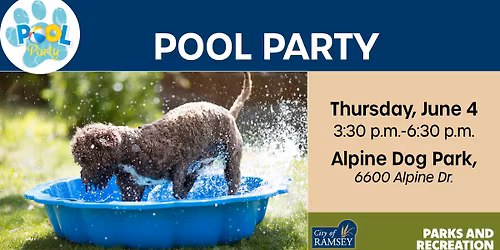 Pool Party at Alpine Dog Park