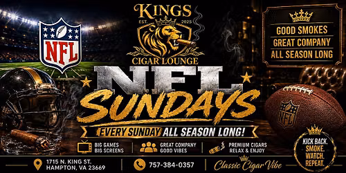 NFL Sundays @ Kings Cigar Lounge