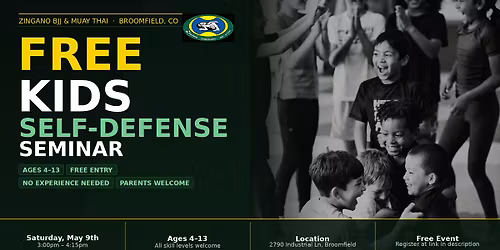 FREE Kids Self Defense Seminar