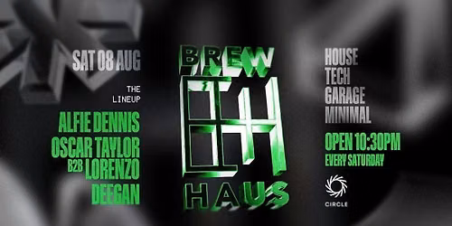 BREWHAUS | YOUR SATURDAY NIGHT PARTY | 08.09.26