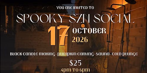 Spooky SZN Social at Hot Box Cold Plunge
