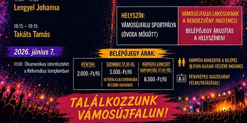 V\u00e1mos Telep\u00fcl\u00e9sek XV. Nemzetk\u00f6zi Tal\u00e1lkoz\u00f3ja