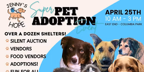 Jenny\u2019s Hope 15th Annual SUPER Pet Adoption 