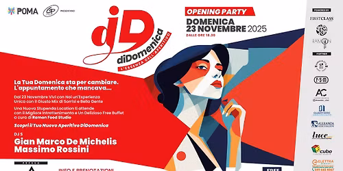 \ud83c\udf1f dDOMENICA \u2013 Domenica 23 Novembre Grand Opening Party\ud83c\udf1f