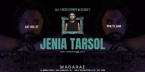 Jenia Tarsol [Indie Dance & Melodic] at MadaRae