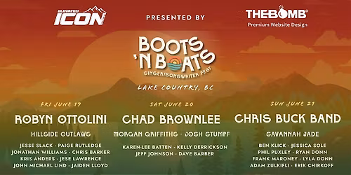 Boots N Boats Singer\/ Songwriter Fest - Lake Country 2026