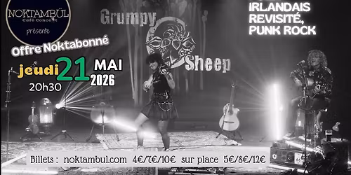 Grumpy O Sheep\u30fbFolk irlandais revisit\u00e9, punk rock  @noktambul_rennes