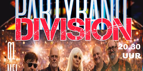 optreden cafe revue van Partyband Division