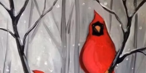 SINGLE CLASS - Winter Cardinals Painting *NEW*