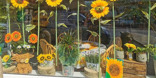 Stanley sunflowers pot painting workshop 