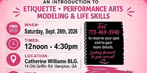 Spirit of Beauty Etiquette Workshop 4 Girls