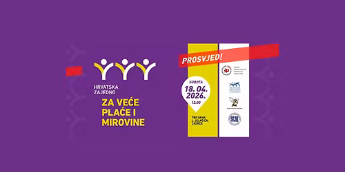 Hrvatska zajedno za ve\u0107e pla\u0107e i mirovine