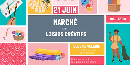 March\u00e9 des loisirs cr\u00e9atifs \u00e0 Jambes