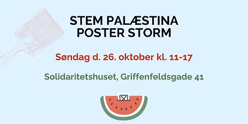 Poster Storm - Stem Pal\u00e6stina