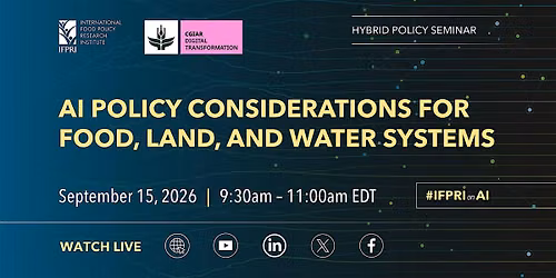 AI Policy Considerations for Food, Land, and Water Systems