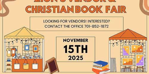 Vendor & Christian Book Fair!
