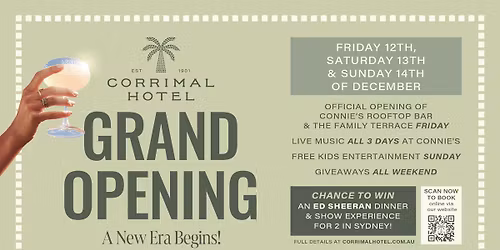 Corrimal Hotel - GRAND OPENING WEEKEND