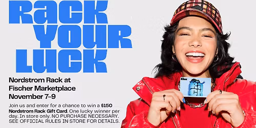 Rack Your Luck at Fischer Marketplace