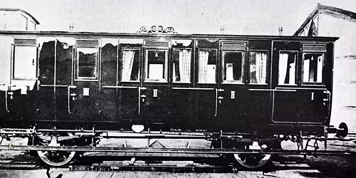 Vortragsabend: \u201eEntwicklung der Eisenbahnpersonenwagen von 1840 bis 1890"