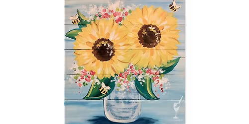 Rustic Sunflowers and Buzzing Bees - Paint and Sip in San Antonio | Classpop!\u2122