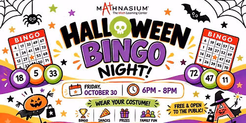 \ud83c\udf83 Halloween Bingo Night at Mathnasium