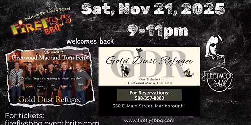 GDR returns to Firefly's BBQ