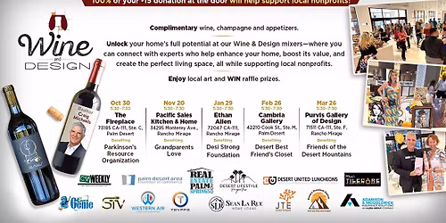 Wine & Design Mixer Benefiting Friends of the Mountains