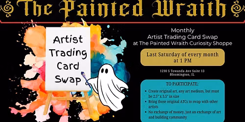 July Artist Trading Card Swap at The Painted Wraith